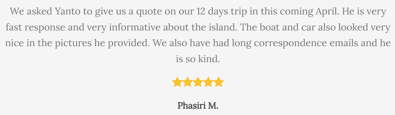 Tripadvisor statement from Phasiri